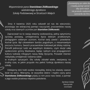 Wspomnienie pana Stanisława Ziółkowskiego